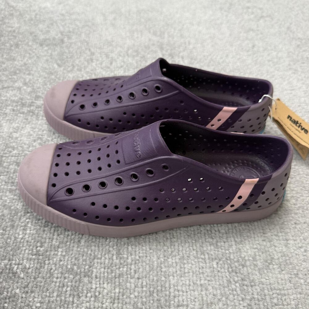 Native Shoes Youth Size 5 Purple Pink Jefferson Block Perforated Slip On EVA - Picture 1 of 12